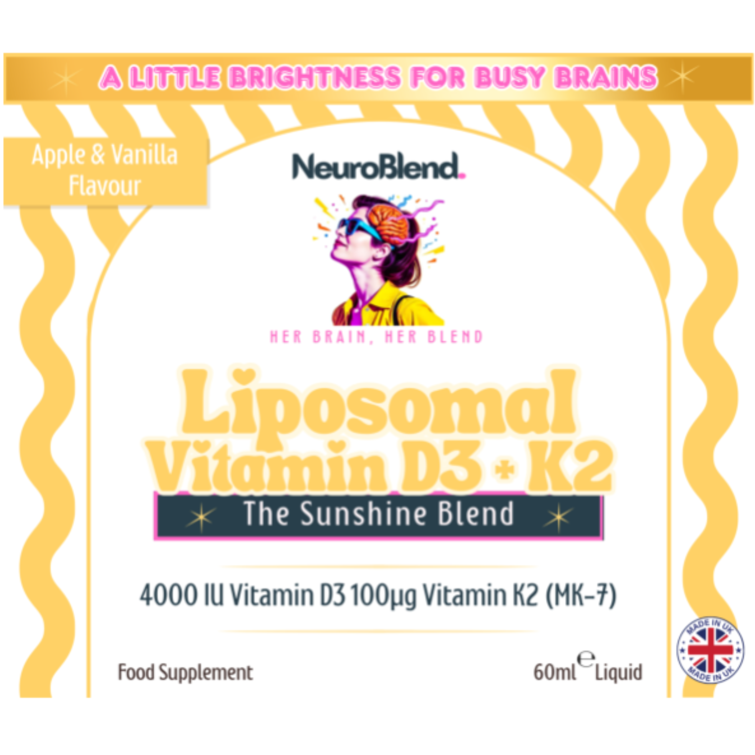 Liposomal Vitamin D3 + K2